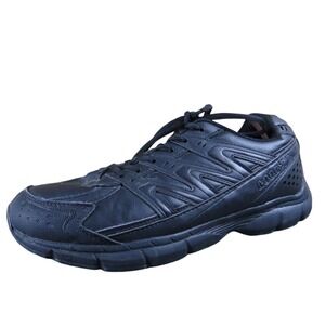 Goodyear Barron Men's 7.5 Wide Black Work Shoes Slip-Resistant Man-Made Durable‎